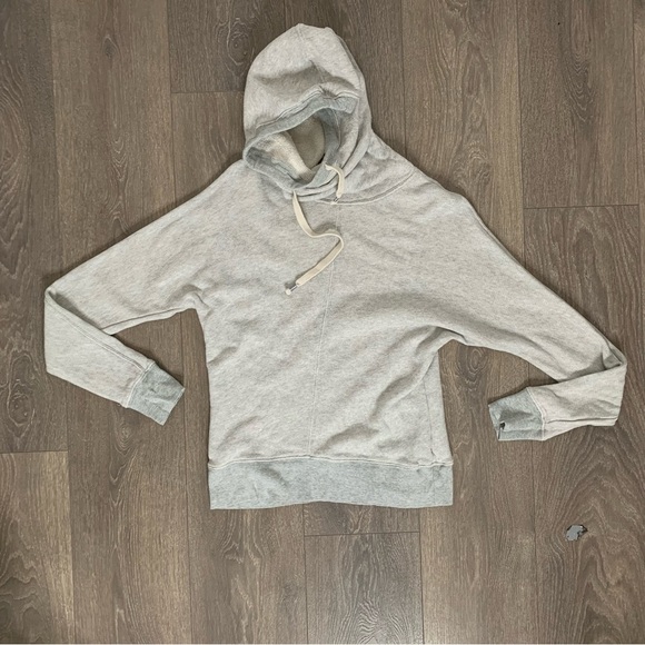 Aritzia TNA Clifton Sweatshirt Cowl Neck Sweater Y2k Hoodie Gray Size XS - Picture 11 of 16